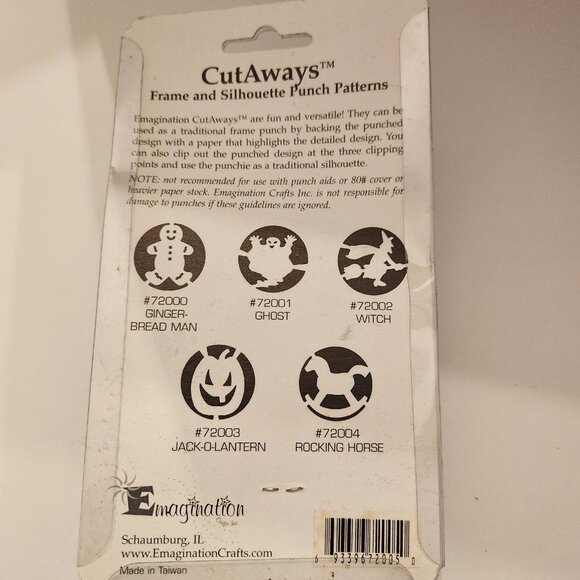 Candy Cane Hole Punch Emagination paper Scrapbook Christmas Holiday - Picture 6 of 6